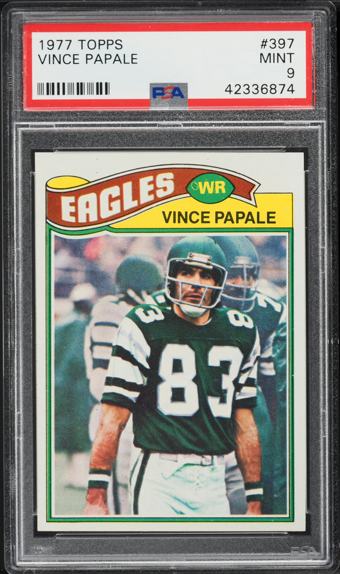 1977 Topps Football Vince Papale ROOKIE #397 PSA 9 MINT