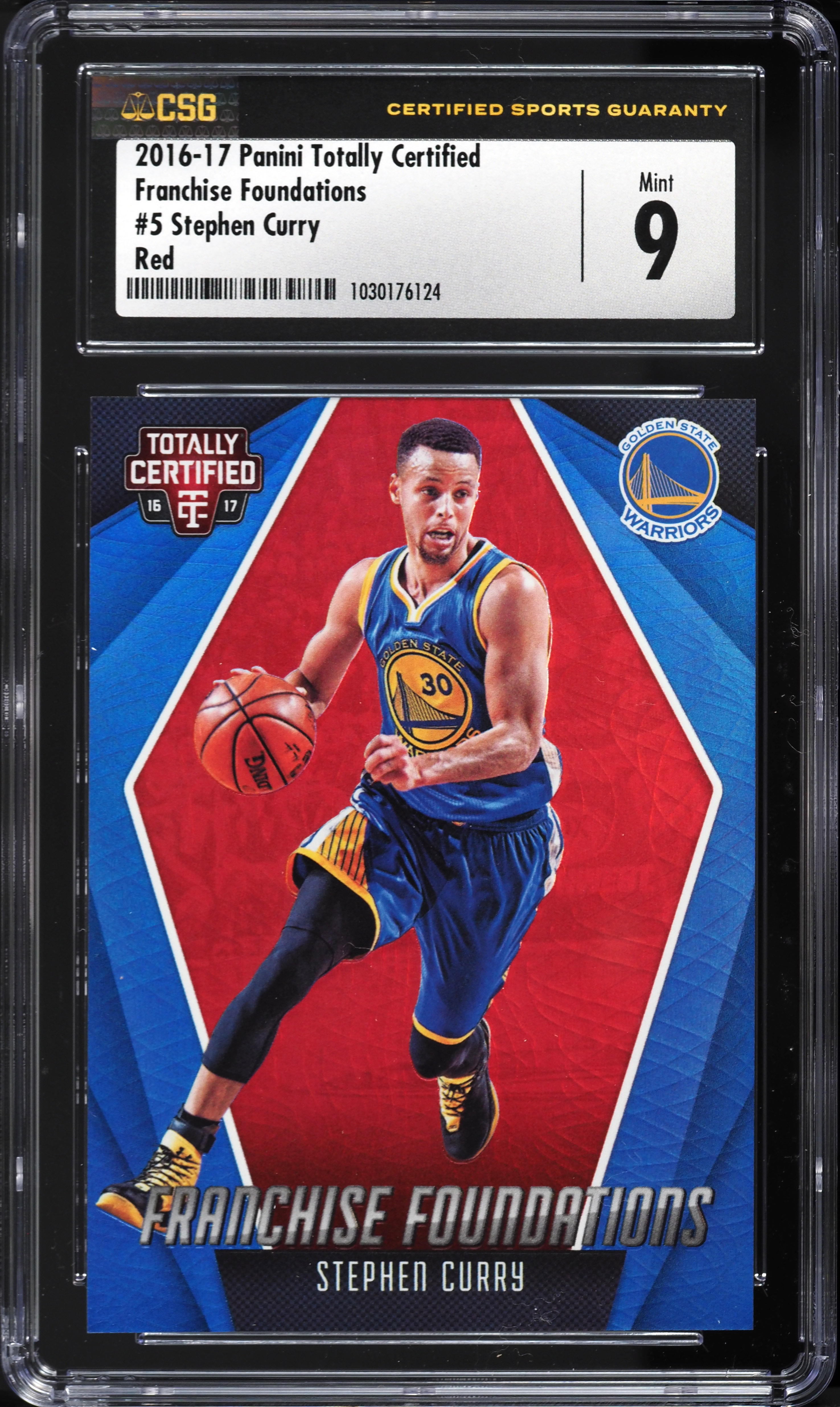 2016 Totally Certified Franchise Foundations Red Stephen Curry /199 CSG 9