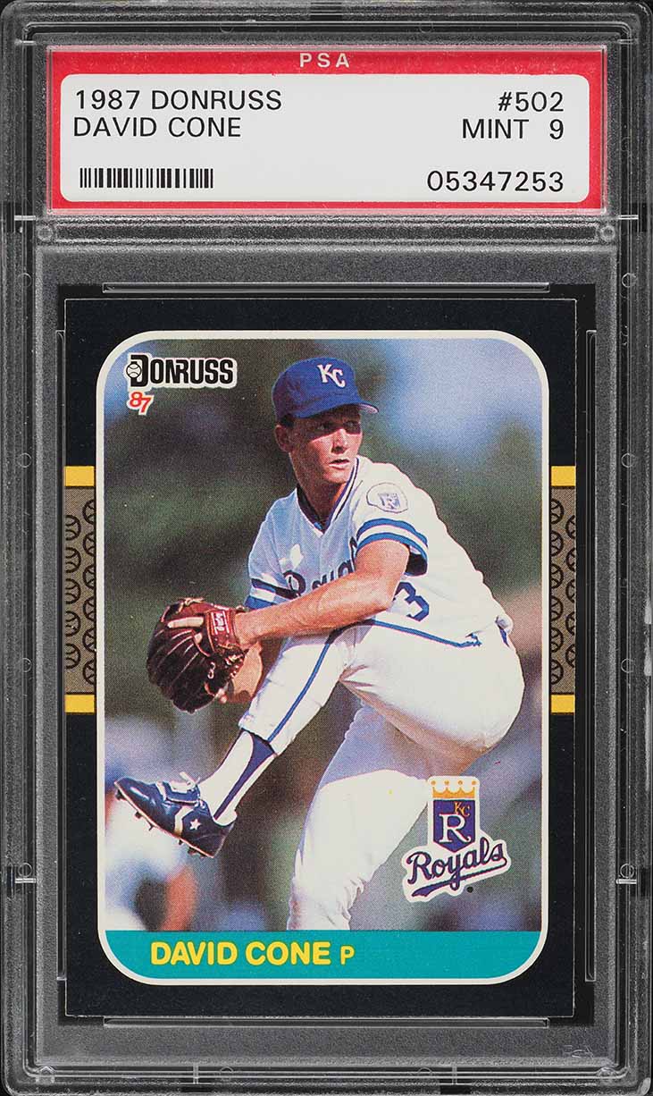 1987 Donruss David Cone ROOKIE #502 PSA 9 MINT