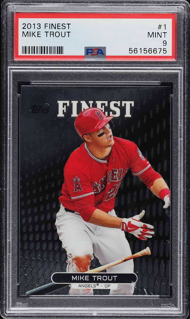 2013 Finest Mike Trout #1 PSA 9 MINT