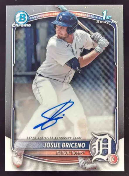 2025 Bowman Chrome Autographs #CPA-JB Josue Briceno RC Auto