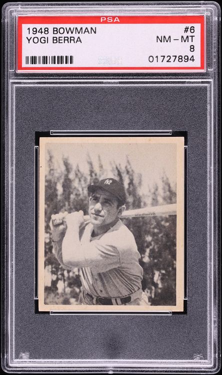 1948 Bowman Yogi Berra ROOKIE #6 PSA 8 NM-MT