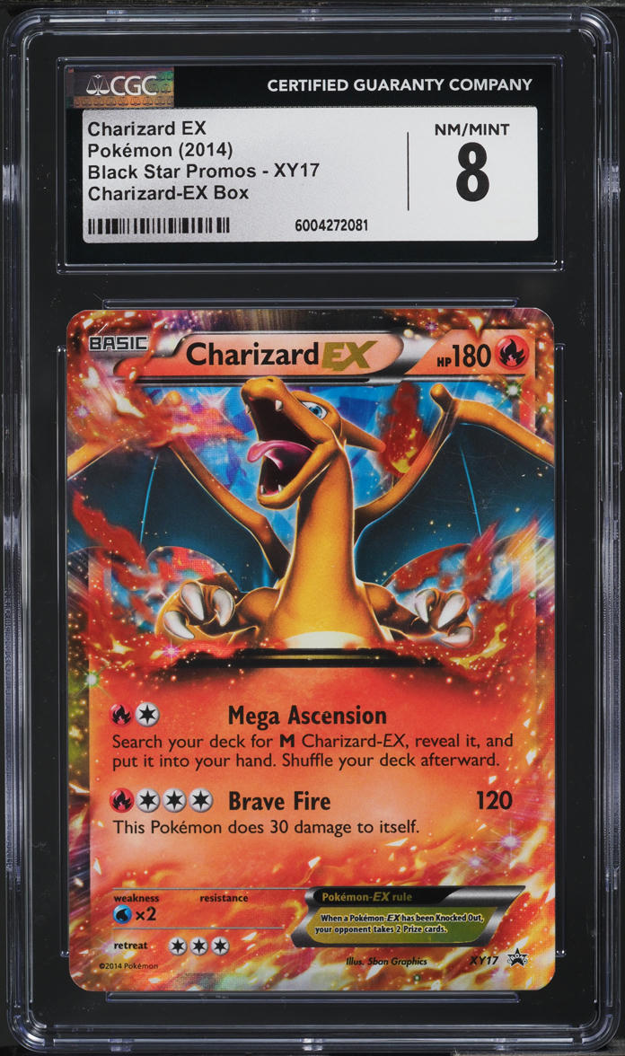 2014 Pokemon XY Black Star Promo Holo Charizard EX #XY17 CGC 8 NM-MT