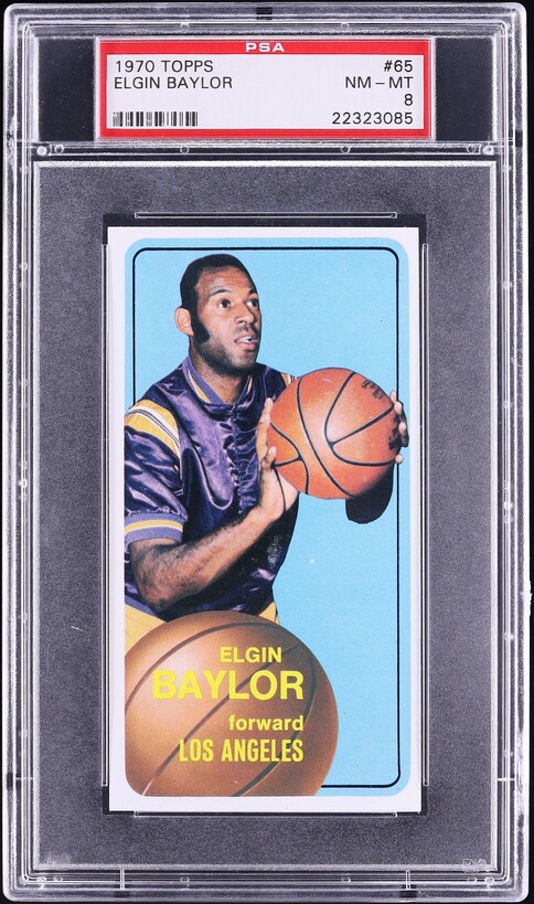 1970 Topps Basketball Elgin Baylor #65 PSA 8 NM-MT