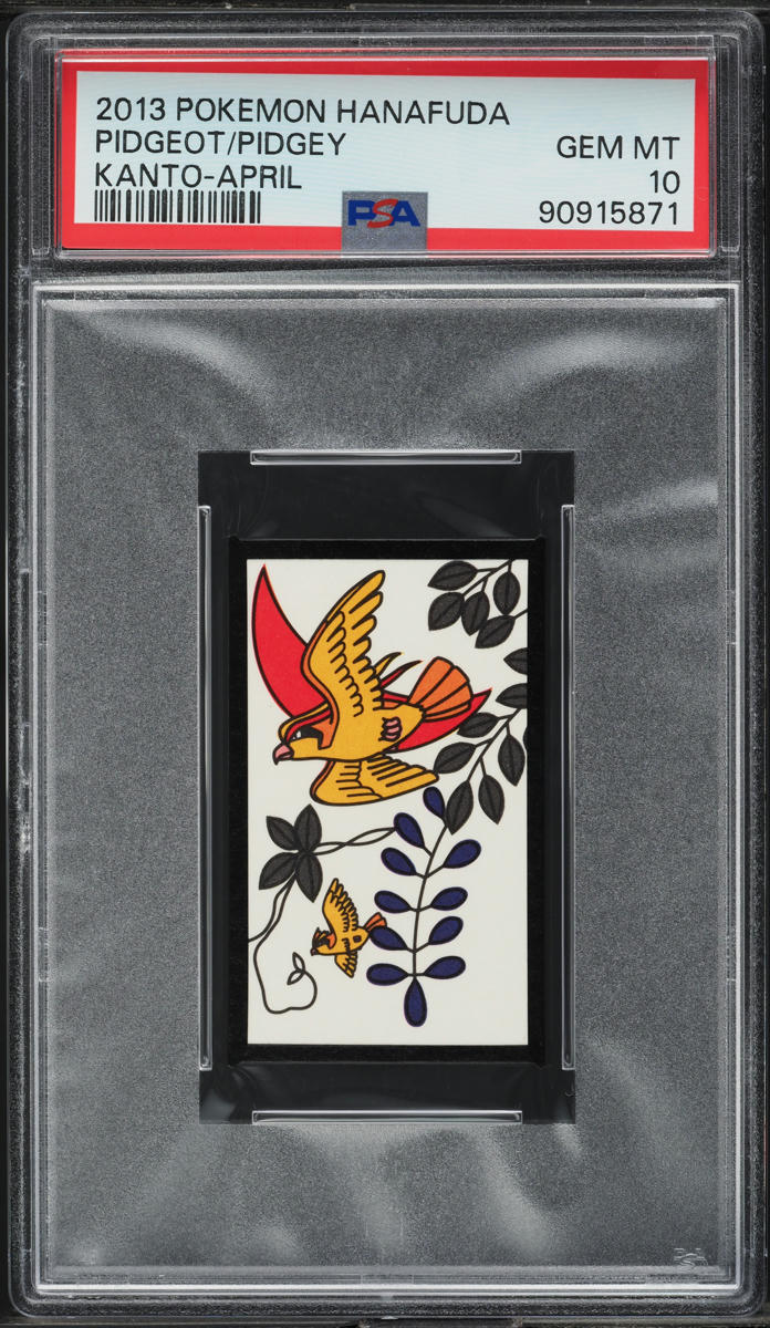 2013 Pokemon Hanafuda Kanto April Pidgeot Pidgey PSA 10 GEM MINT