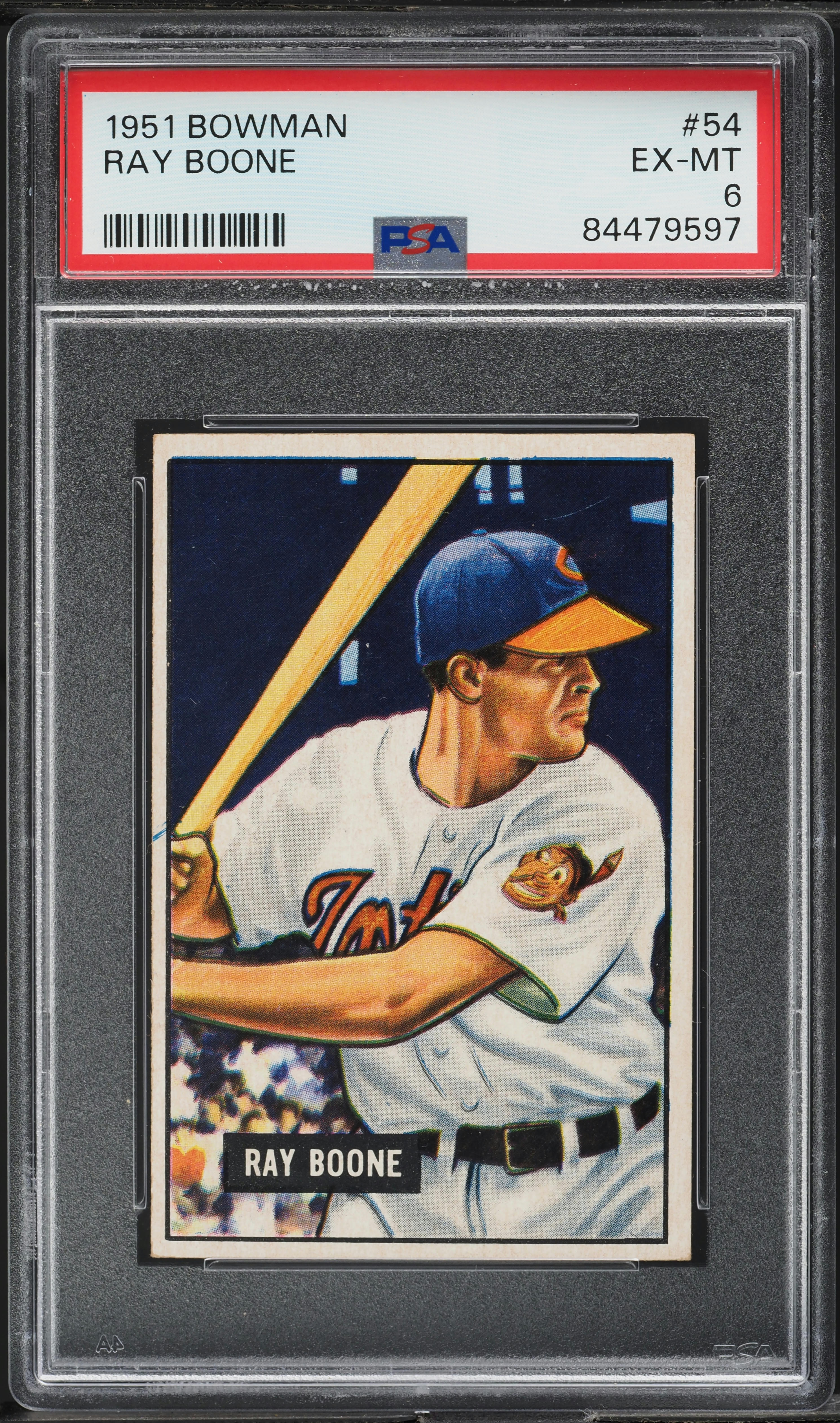 1951 Bowman Ray Boone #54 PSA 6 EXMT