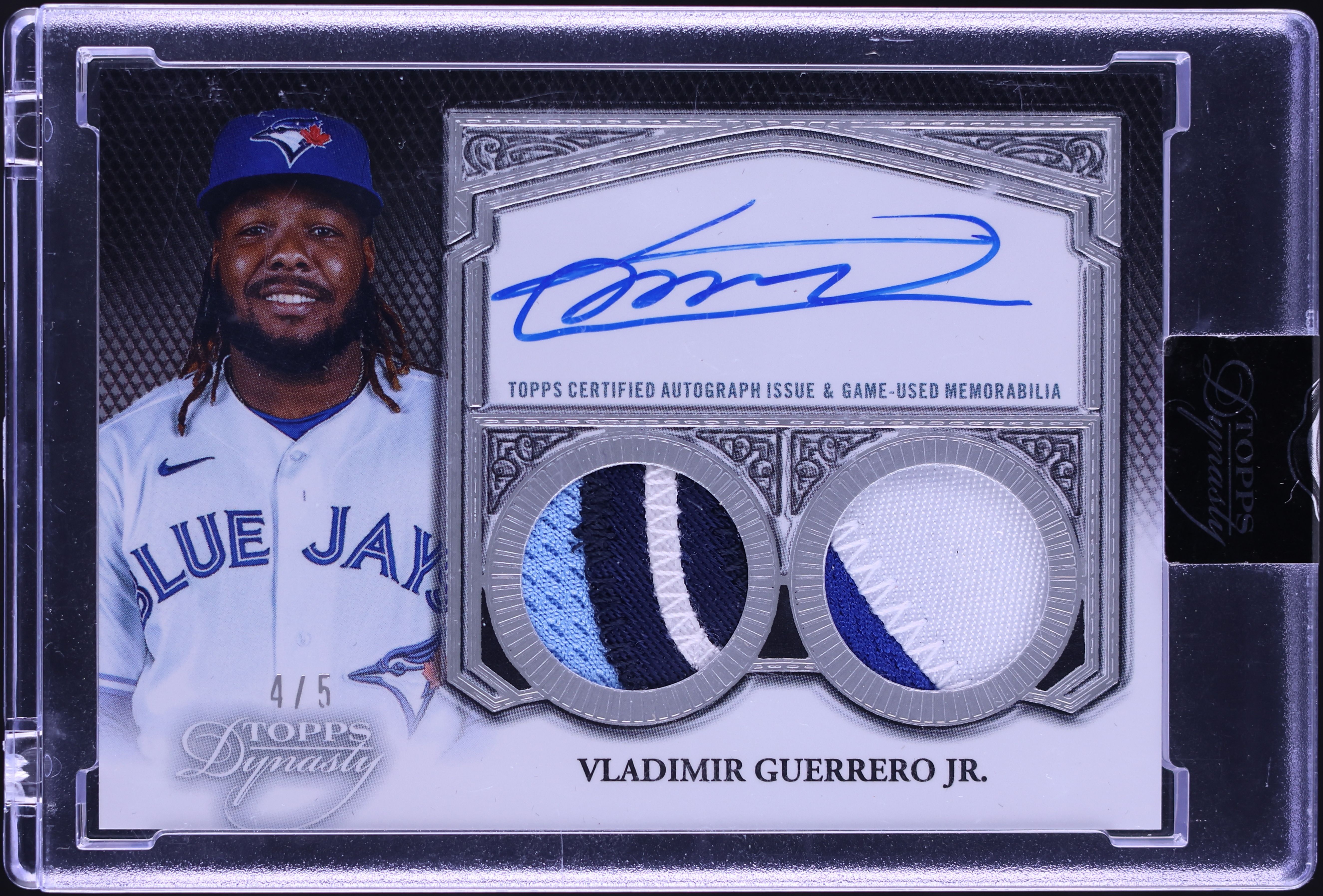 2023 Topps Dynasty Dual Vladimir Guerrero Jr. PATCH AUTO /5 #ADR-VG