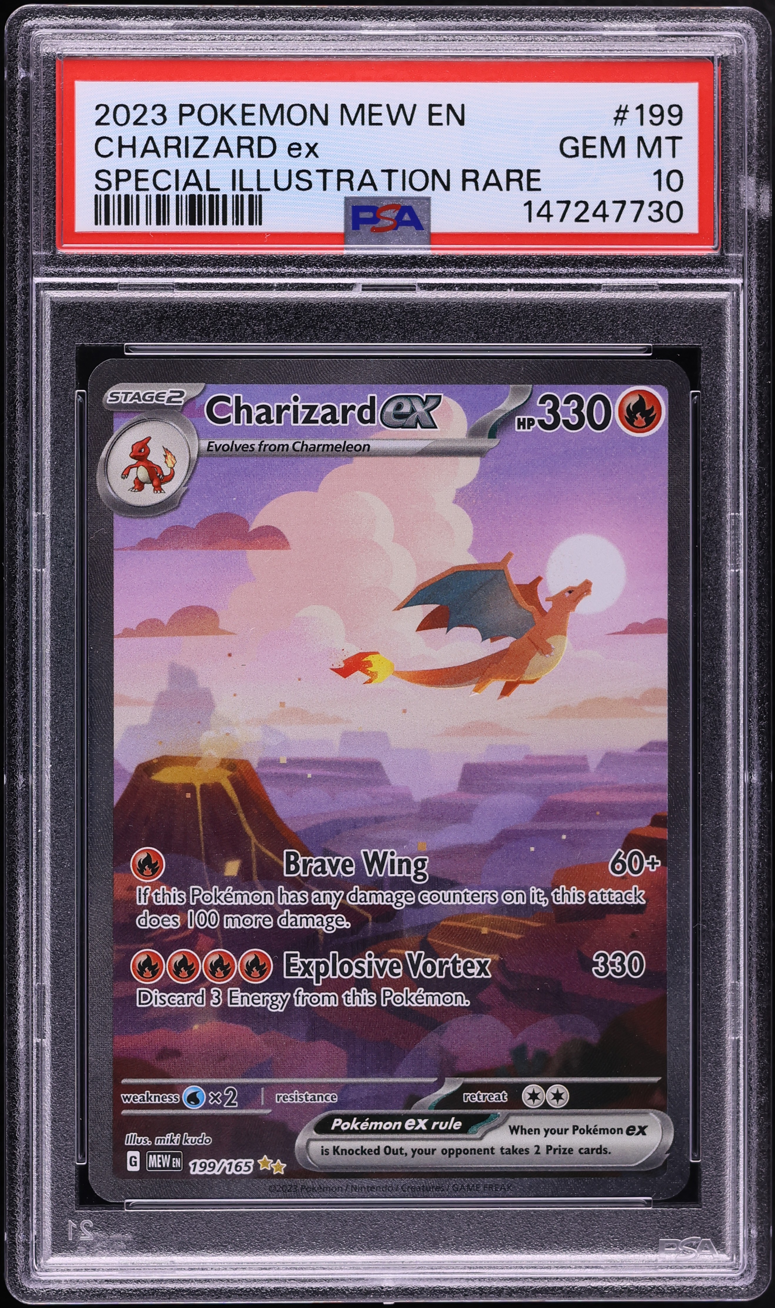 2023 Pokemon Scarlet & Violet 151 SIR Charizard ex #199 PSA 10 GEM MINT