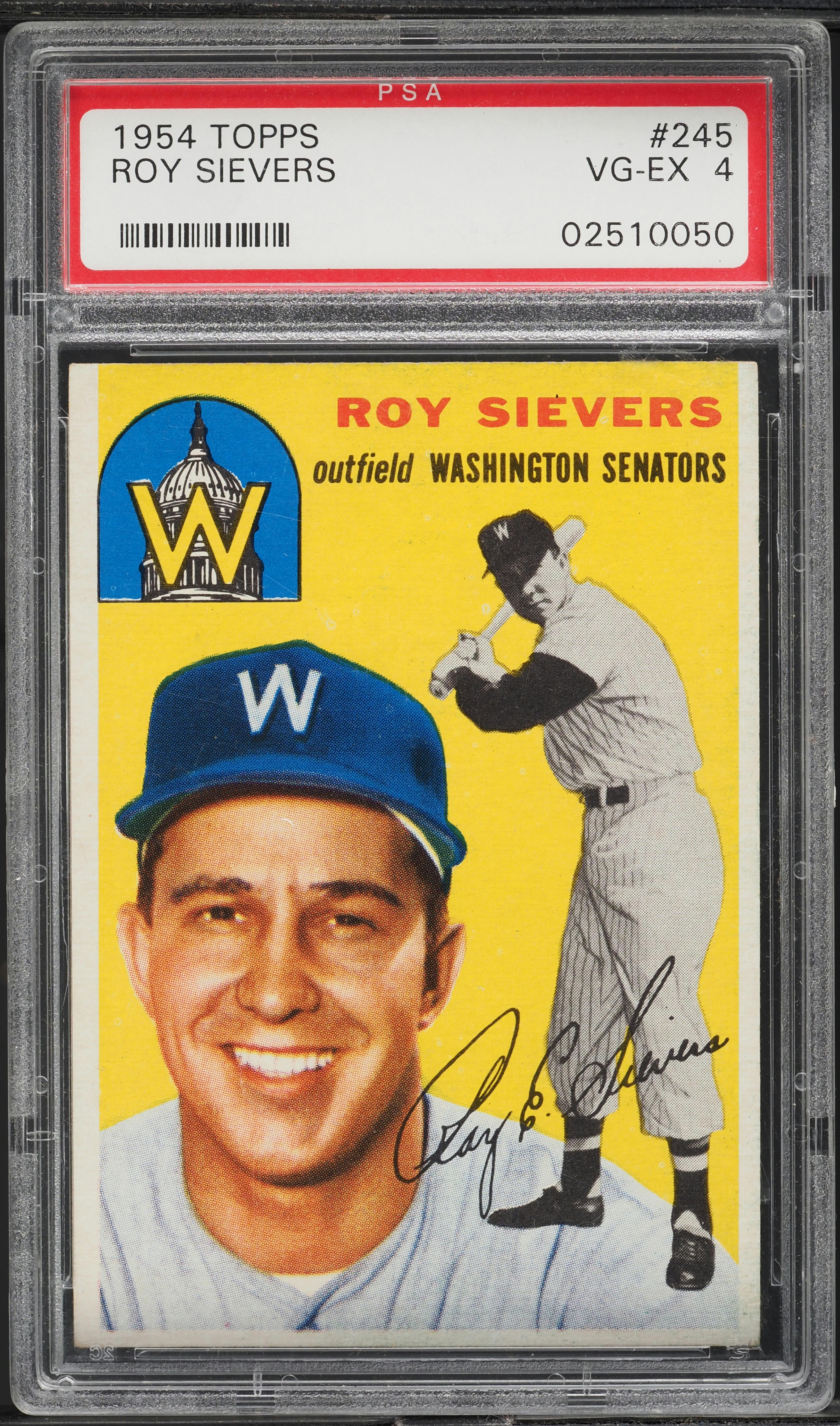 1954 Topps Roy Sievers #245 PSA 4 VGEX