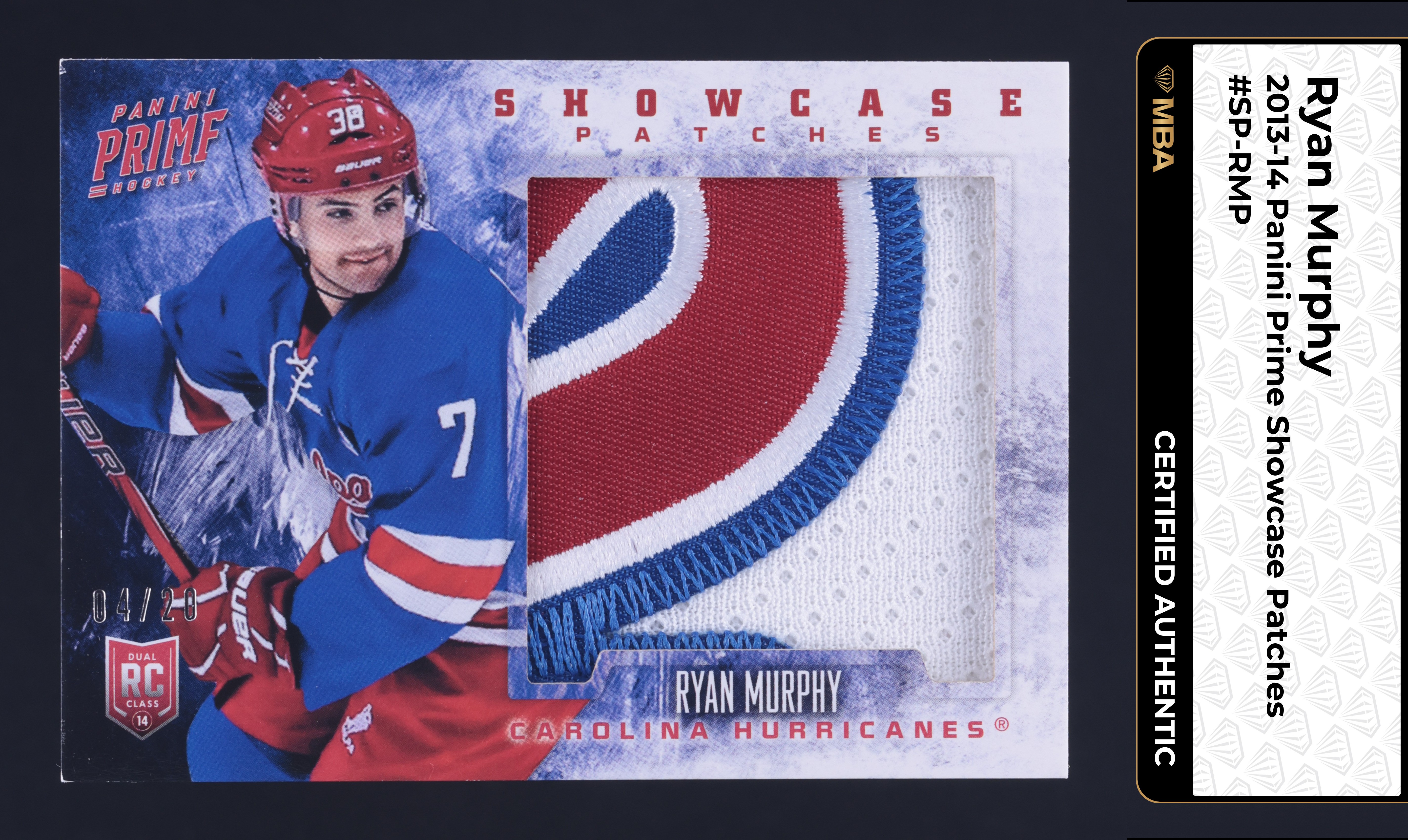 2013 Panini Prime Showcase Ryan Murphy ROOKIE PATCH /20 #SP-RMP MBA AUTH