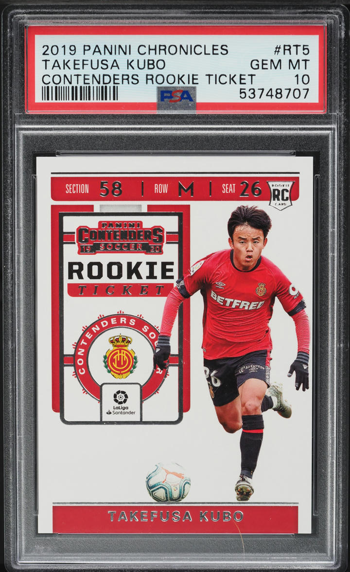 2019 Panini Chronicles Contenders Ticket Takefusa Kubo ROOKIE #RT-5 PSA 10 GEM