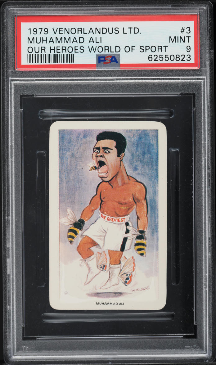 1979 Venorlandus Our Heroes World Of Sport Muhammad Ali #3 PSA 9 MINT