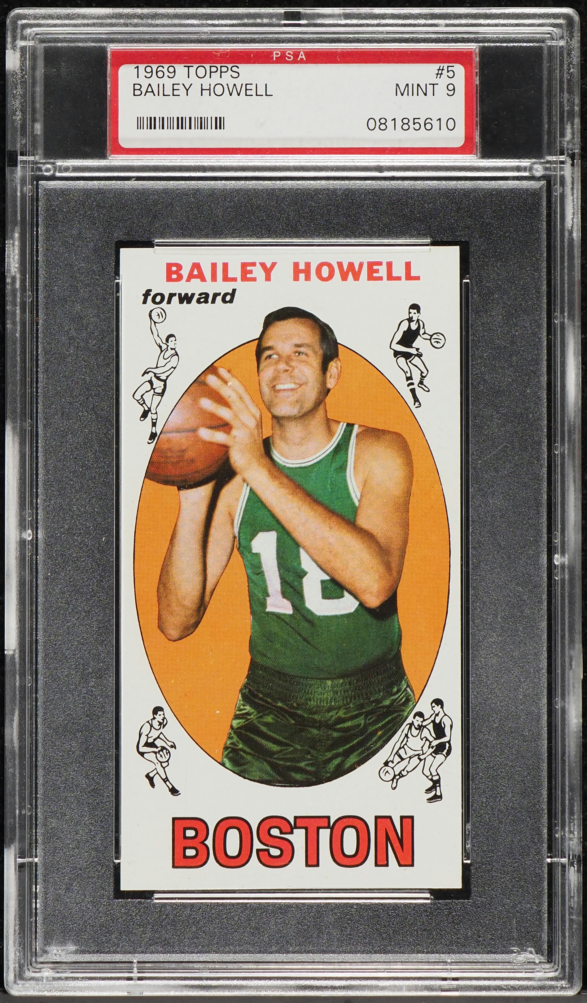 1969 Topps Basketball Bailey Howell ROOKIE #5 PSA 9 MINT