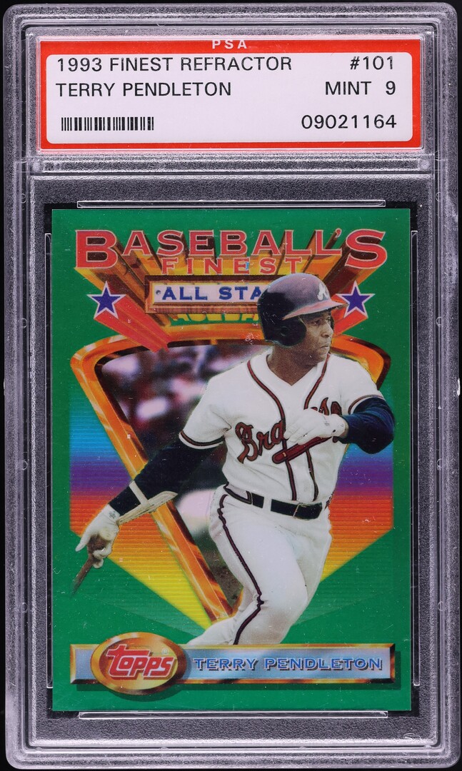 1993 Finest Refractor Terry Pendleton ALL-STAR #101 PSA 9 MINT