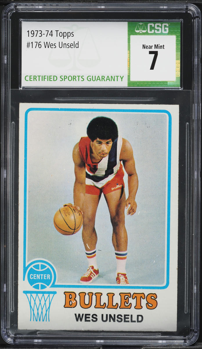 1973 Topps Basketball Wes Unseld #176 CSG 7 NRMT