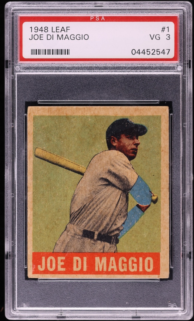 1948 Leaf Joe DiMaggio #1 PSA 3 VG