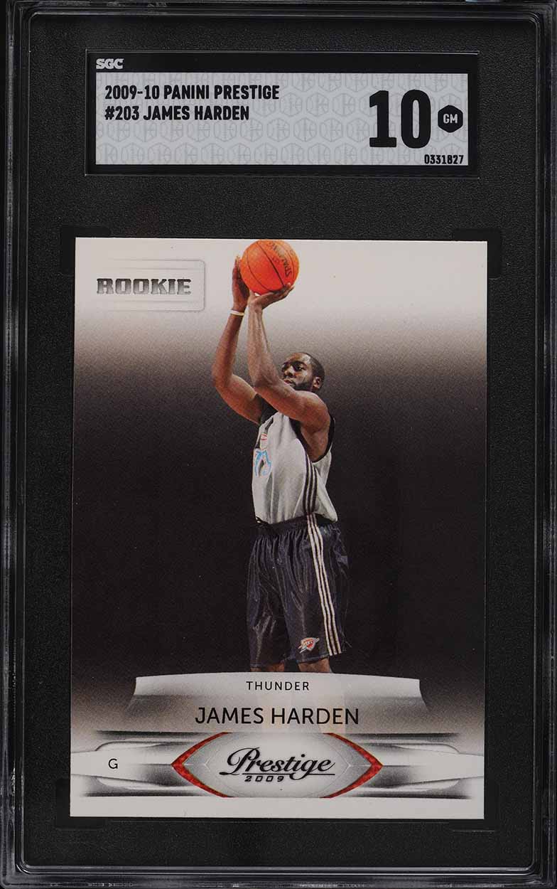 2009 Panini Prestige James Harden ROOKIE #203 SGC 10 GEM MINT