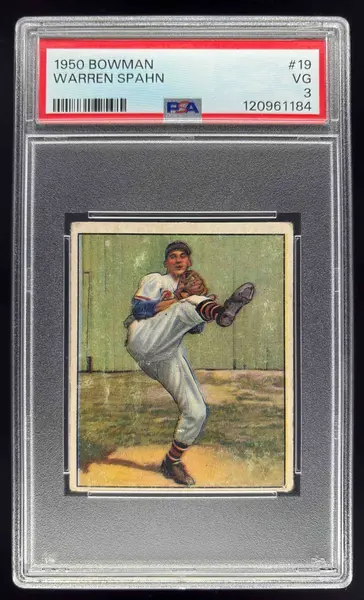 1950 Bowman #19 Warren Spahn PSA 3