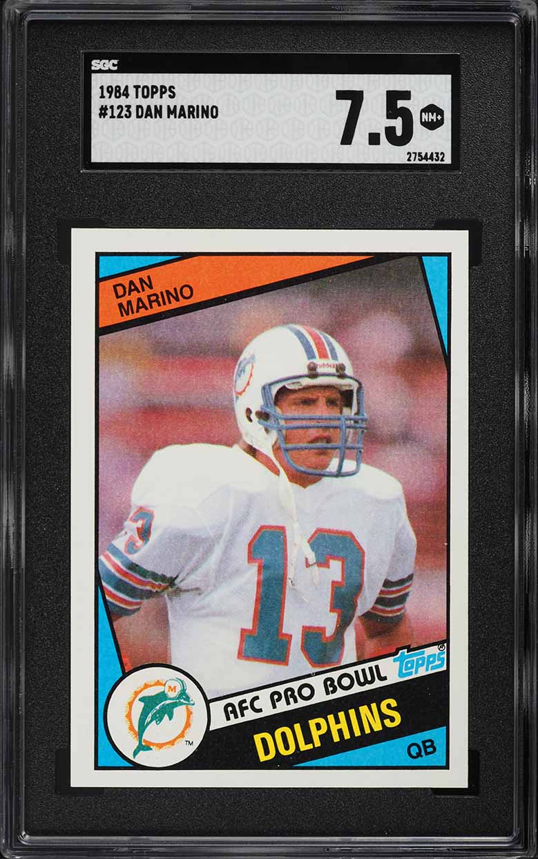 1984 Topps Football Dan Marino ROOKIE #123 SGC 7.5 NRMT+