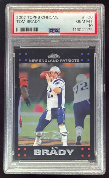 2007 Topps Chrome #TC6 Tom Brady PSA 10