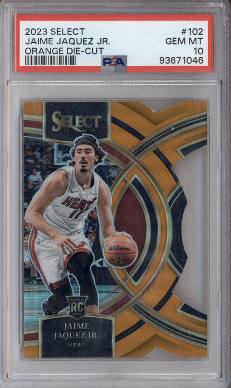 2023 Panini Select Orange Die Cut #102 Jaime Jaquez Jr. RC /65 PSA 10