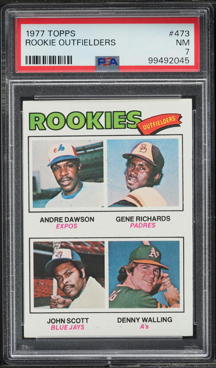 1977 Topps Andre Dawson ROOKIE #473 PSA 7 NRMT