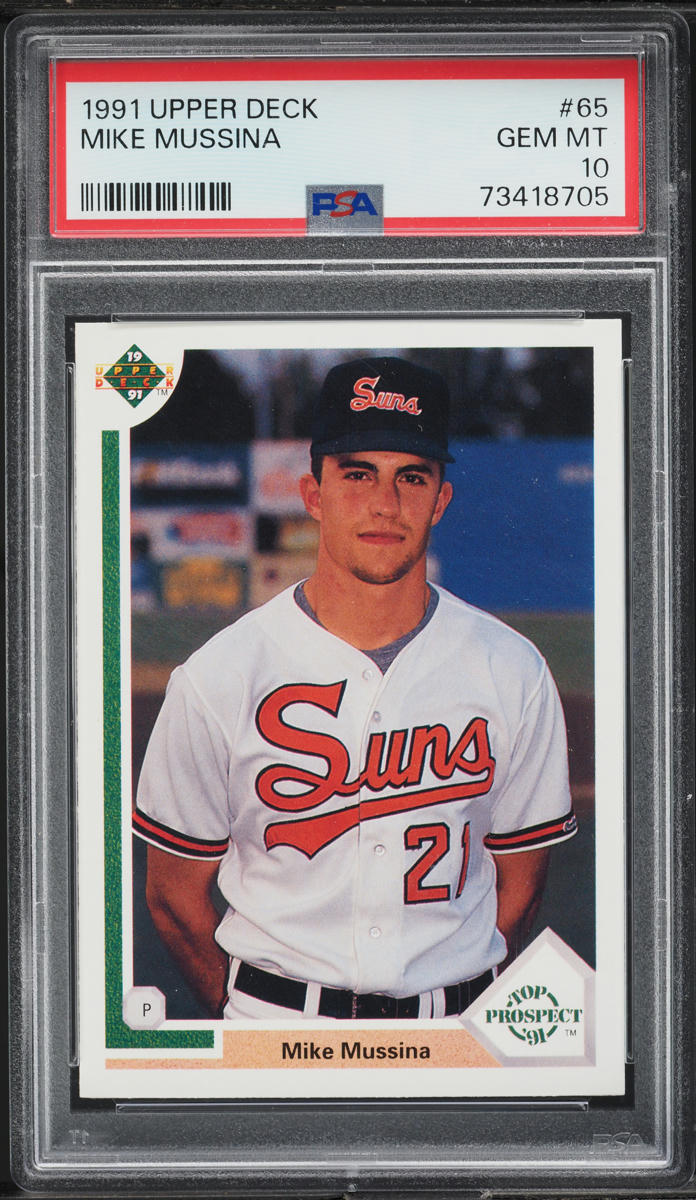 1991 Upper Deck Mike Mussina ROOKIE #65 PSA 10 GEM MINT