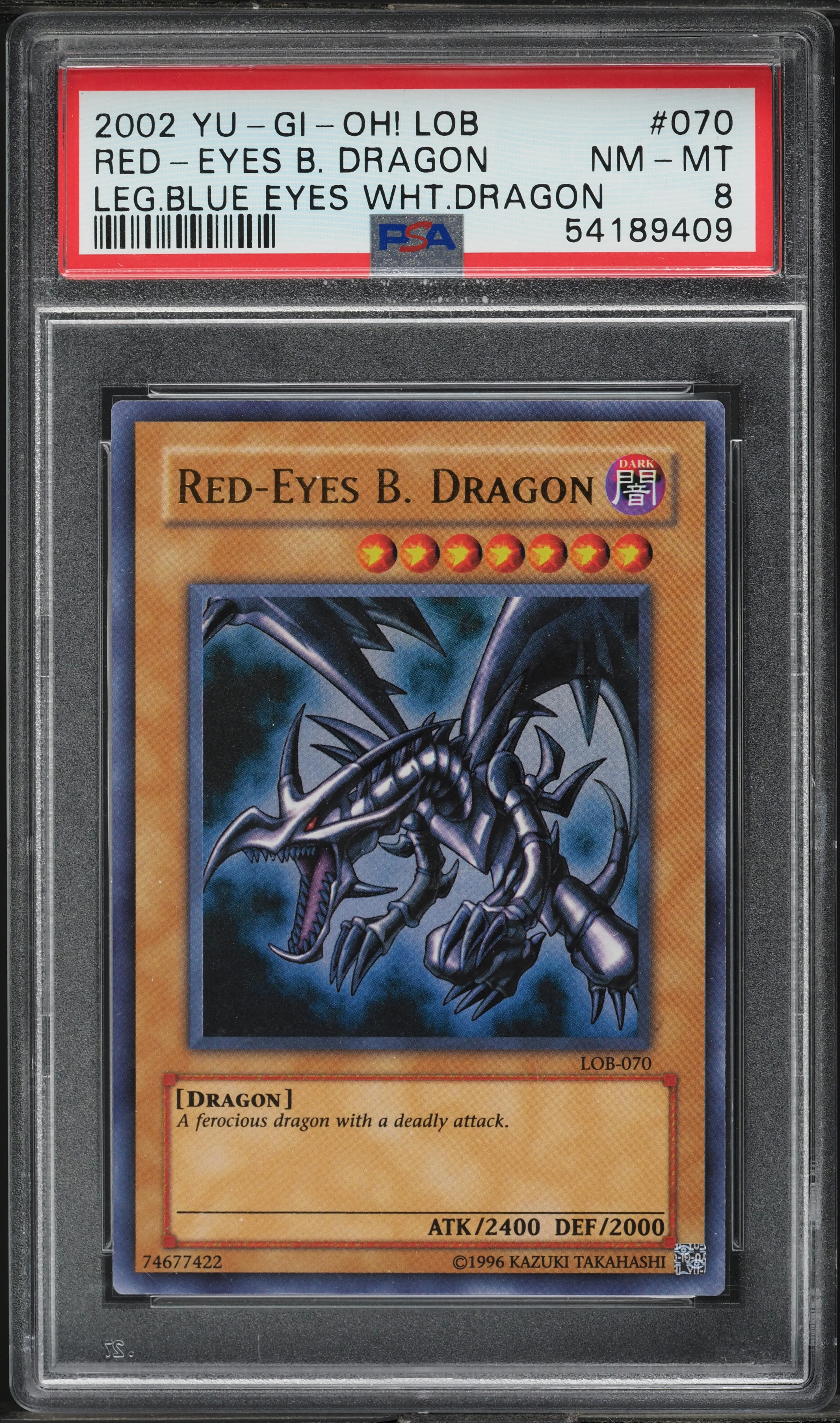 Red-Eyes Black Dragon 2002 Legend of Blue Eyes White Dragon