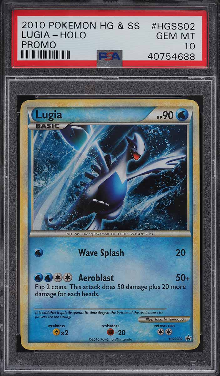 2010 Pokemon Heartgold & Soulsilver Promo Holo Lugia #HGSS02 PSA 10 GEM MINT