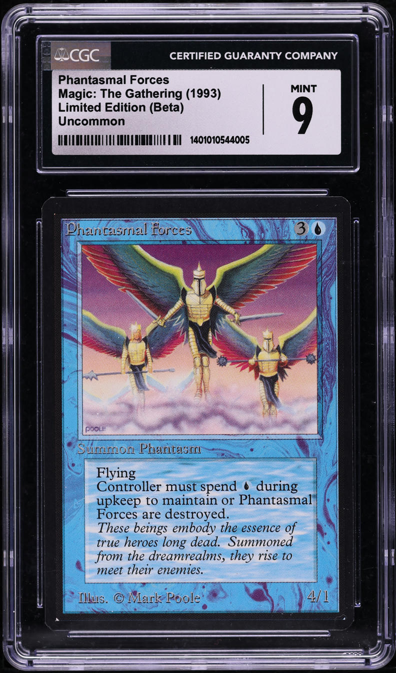 1993 Magic The Gathering MTG Beta Phantasmal Forces CGC 9 MINT