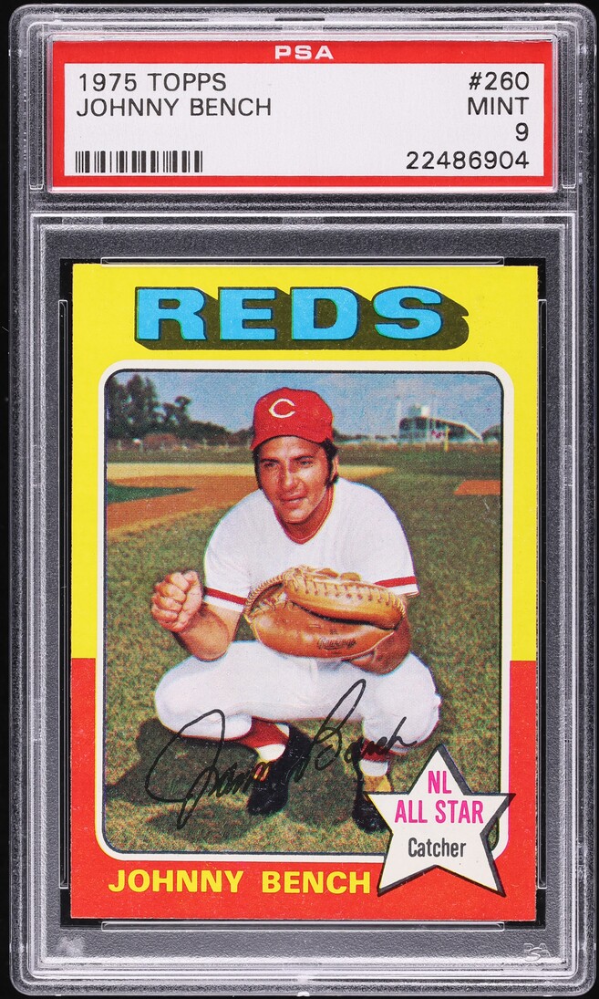1975 Topps Johnny Bench #260 PSA 9 MINT
