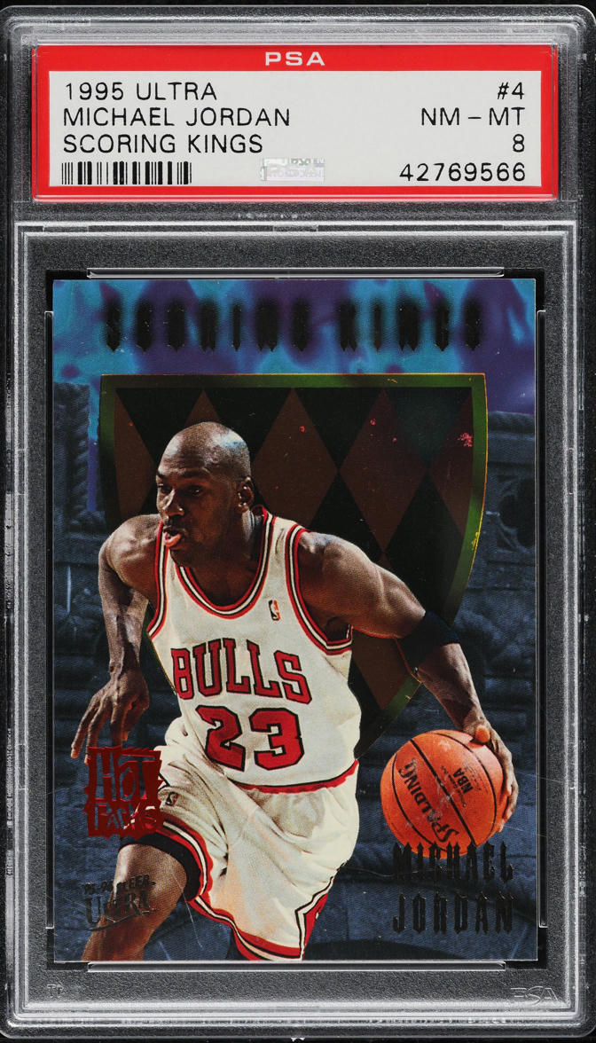 1995 Ultra Scoring Kings Hot Packs Michael Jordan #4 PSA 8 NM-MT