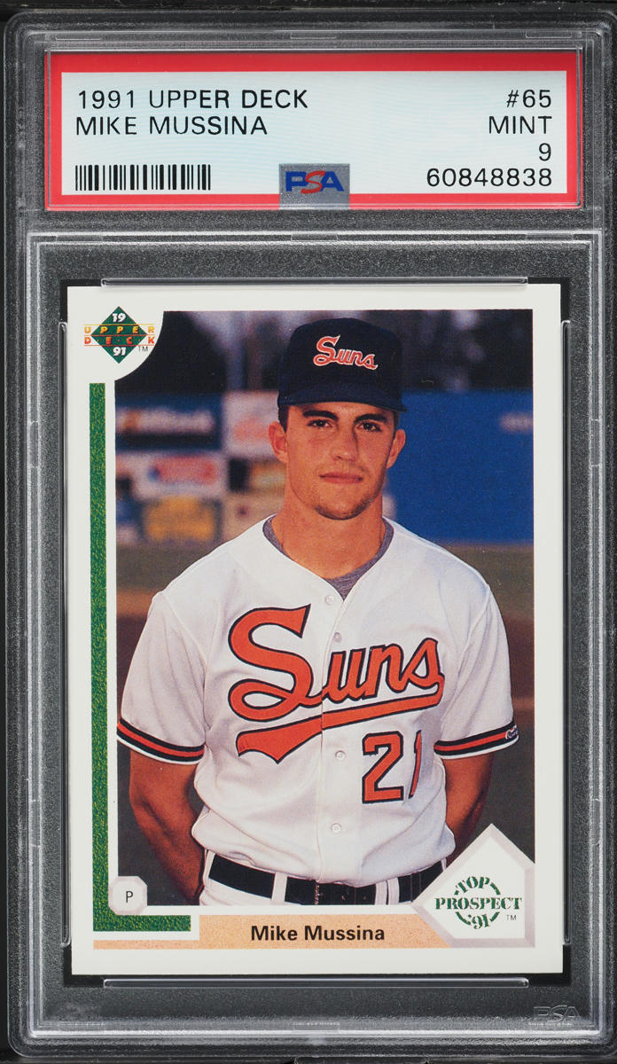 1991 Upper Deck Mike Mussina ROOKIE #65 PSA 9 MINT