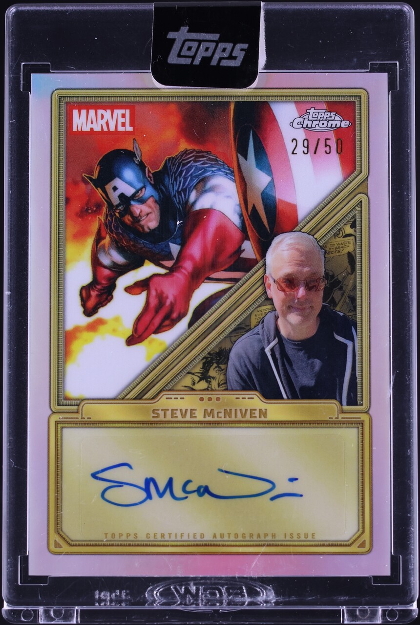 2025 Topps Chrome Marvel Mint Steve McNiven AUTO /50 #CA-SM