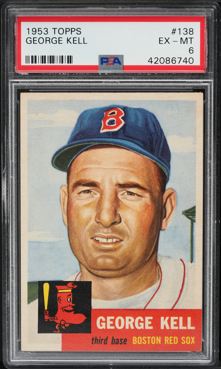 1953 Topps George Kell SHORT PRINT #138 PSA 6 EXMT