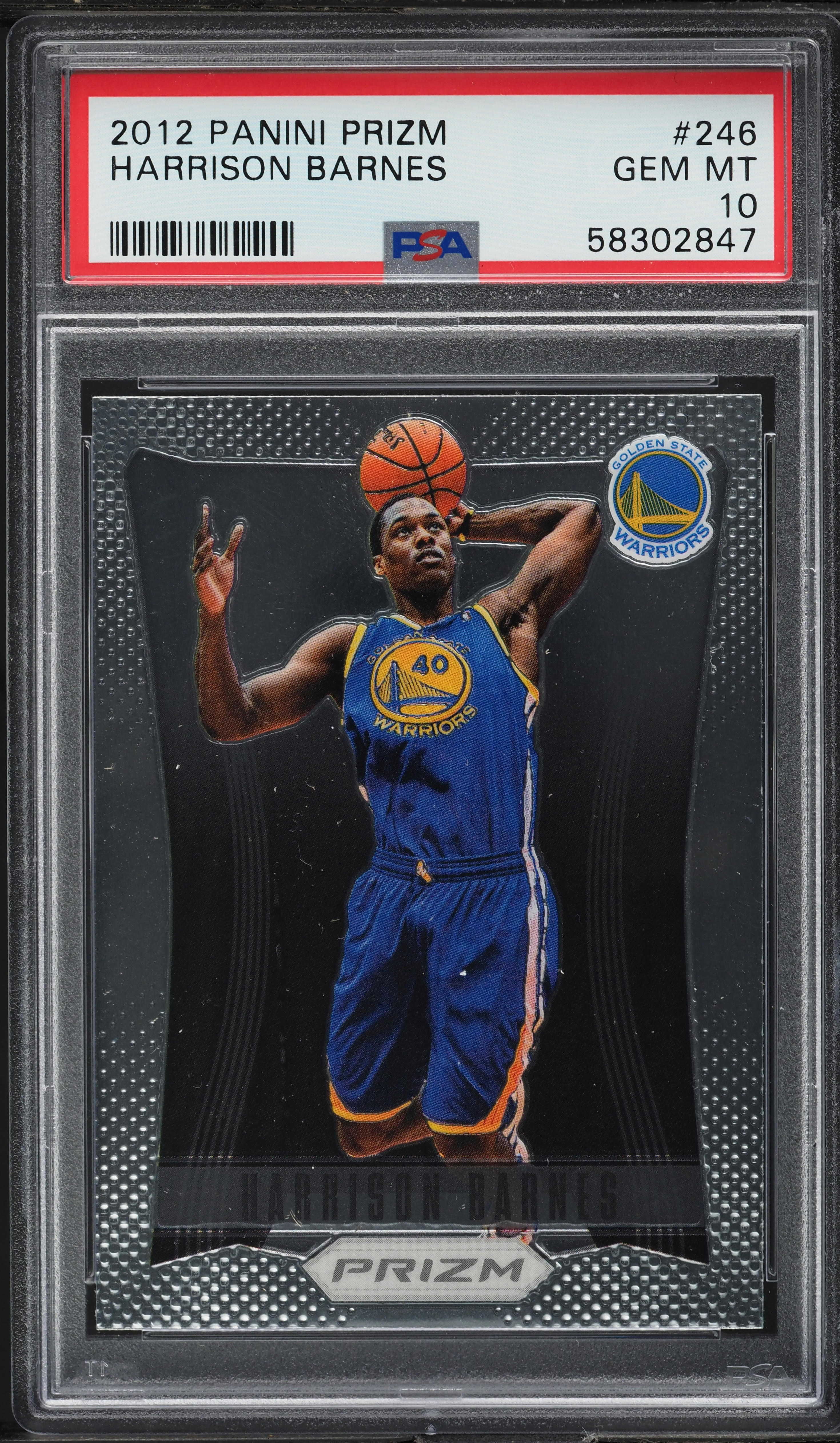 2012 Panini Prizm Harrison Barnes ROOKIE #246 PSA 10 GEM MINT