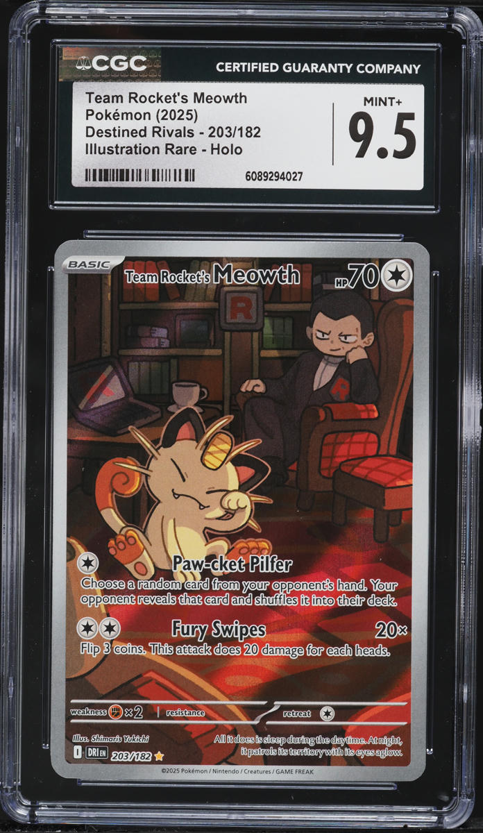 Team Rocket's Meowth 2025 Scarlet & Violet: Destined Rivals #203