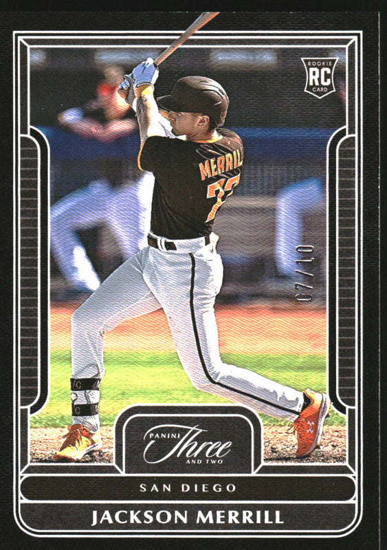 2023 Panini Three and Two Black #54 Jackson Merrill /10