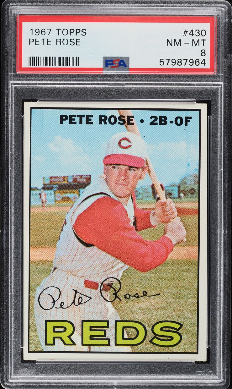 1967 Topps Pete Rose #430 PSA 8 NM-MT