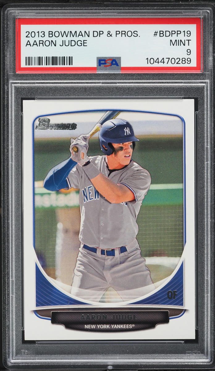 2013 Bowman Draft Picks & Prospects Aaron Judge PROSPECT #BDPP19 PSA 9 MINT