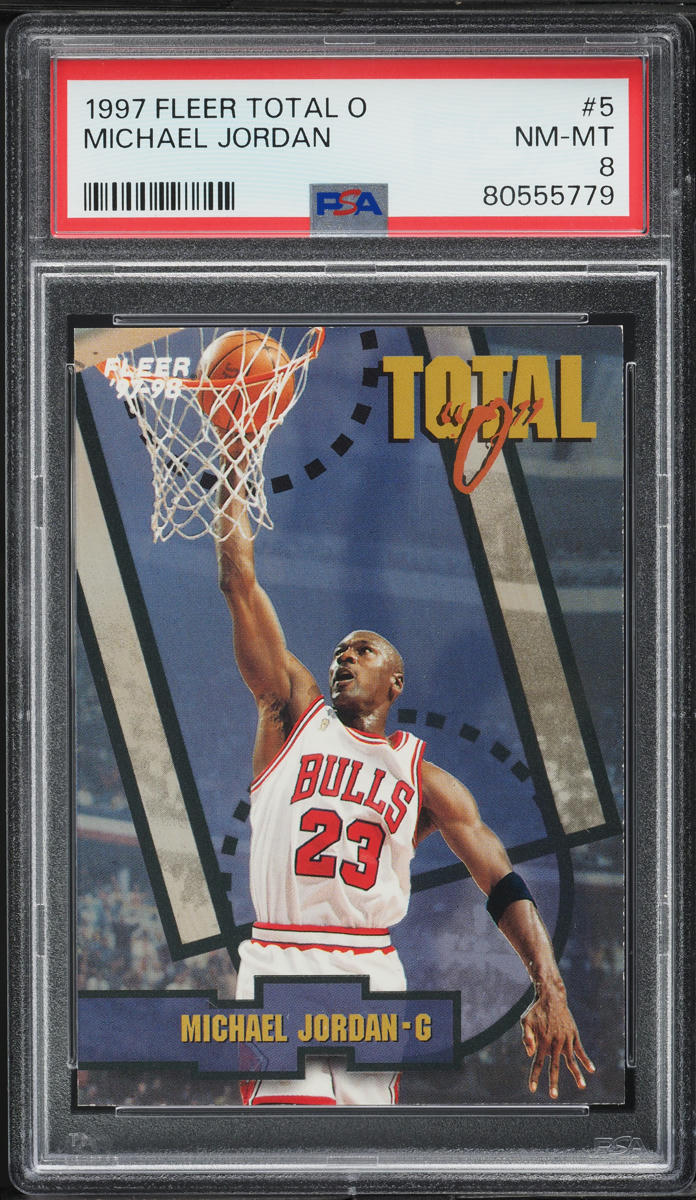 1997 Fleer Total O Michael Jordan #5 PSA 8 NM-MT