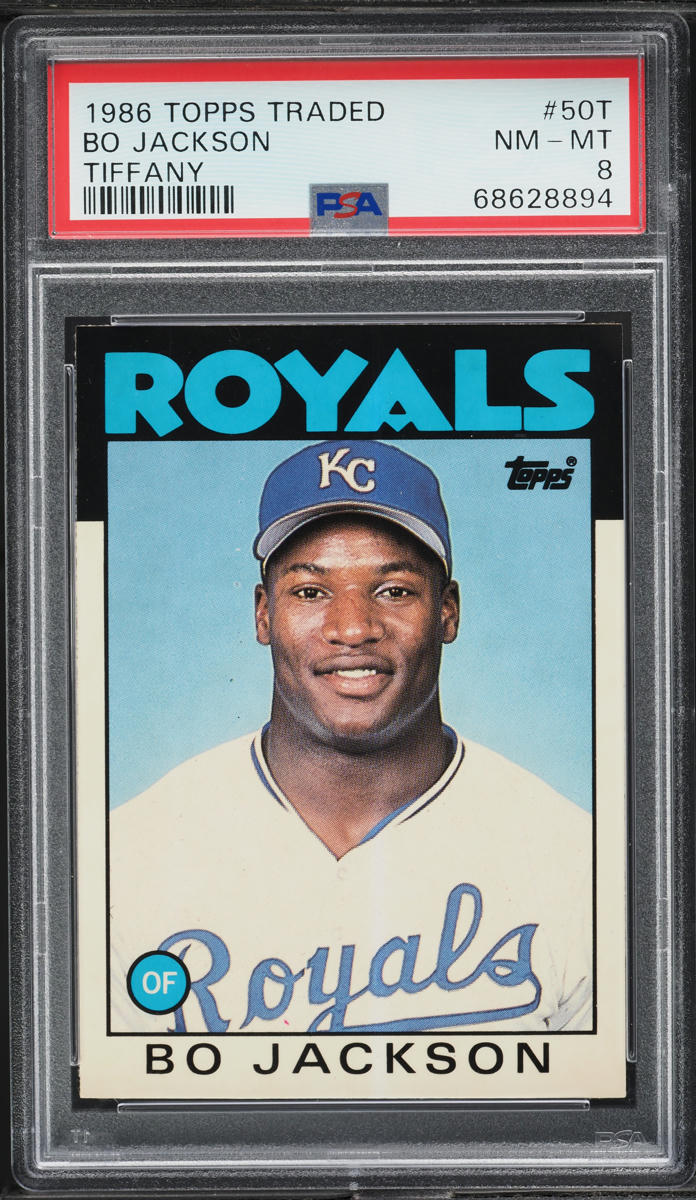 1986 Topps Traded Tiffany Bo Jackson ROOKIE #50T PSA 8 NM-MT