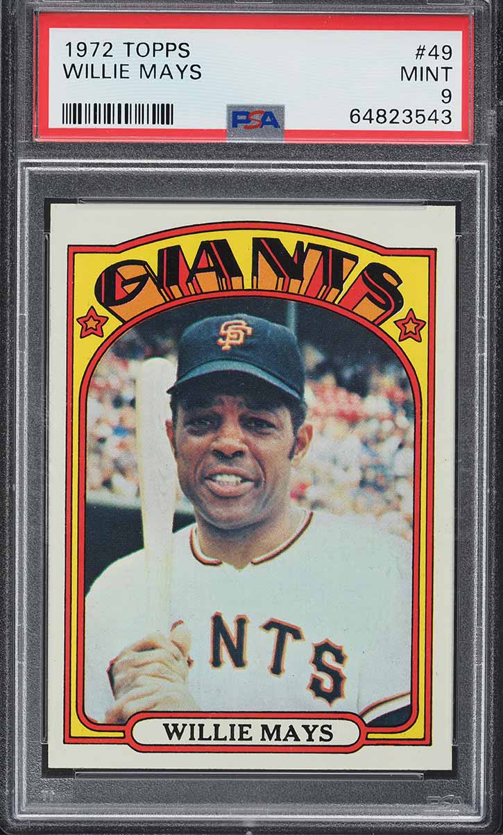 1972 Topps Willie Mays #49 PSA 9 MINT