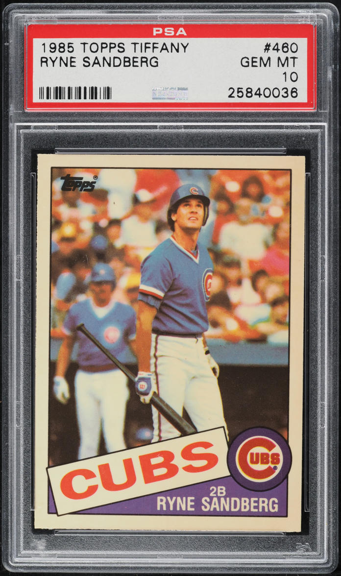1985 Topps Tiffany Ryne Sandberg #460 PSA 10 GEM MINT