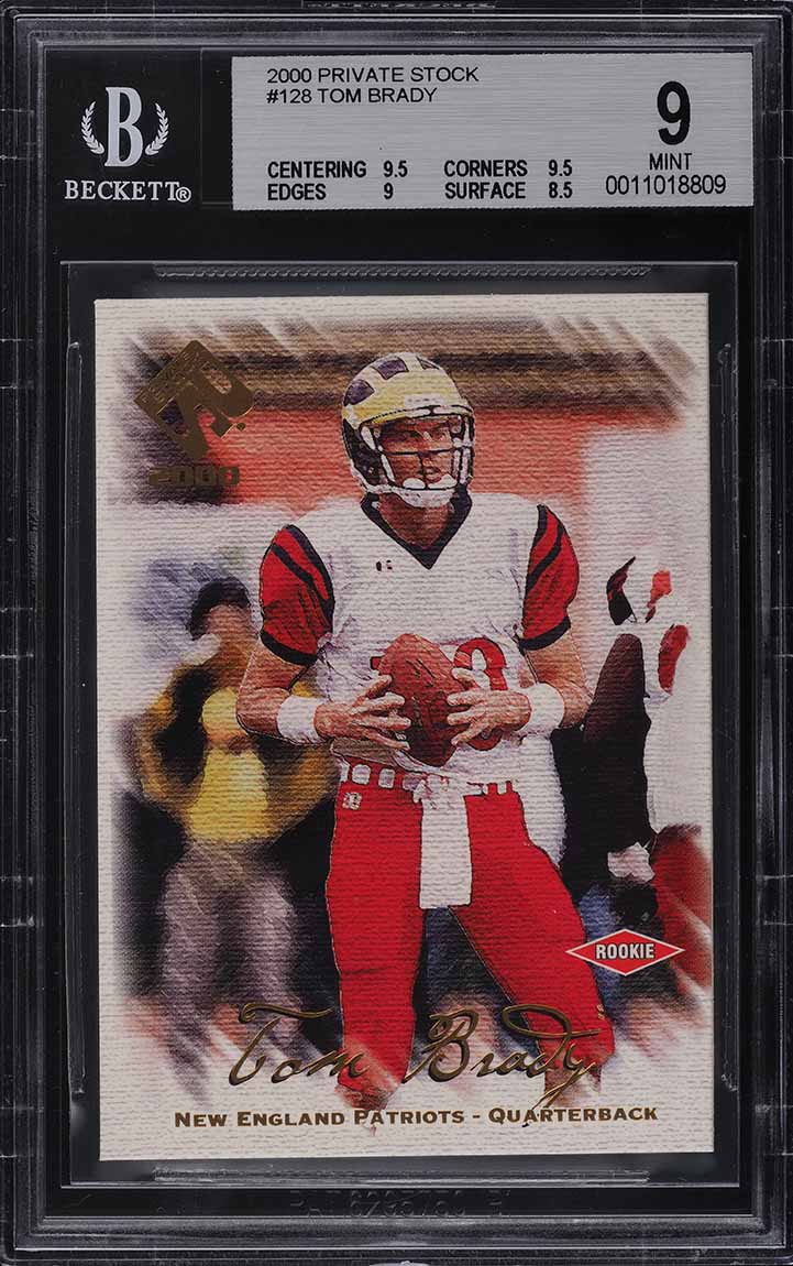 2000 Pacific Private Stock Tom Brady ROOKIE RC /278 #128 BGS 9 MINT
