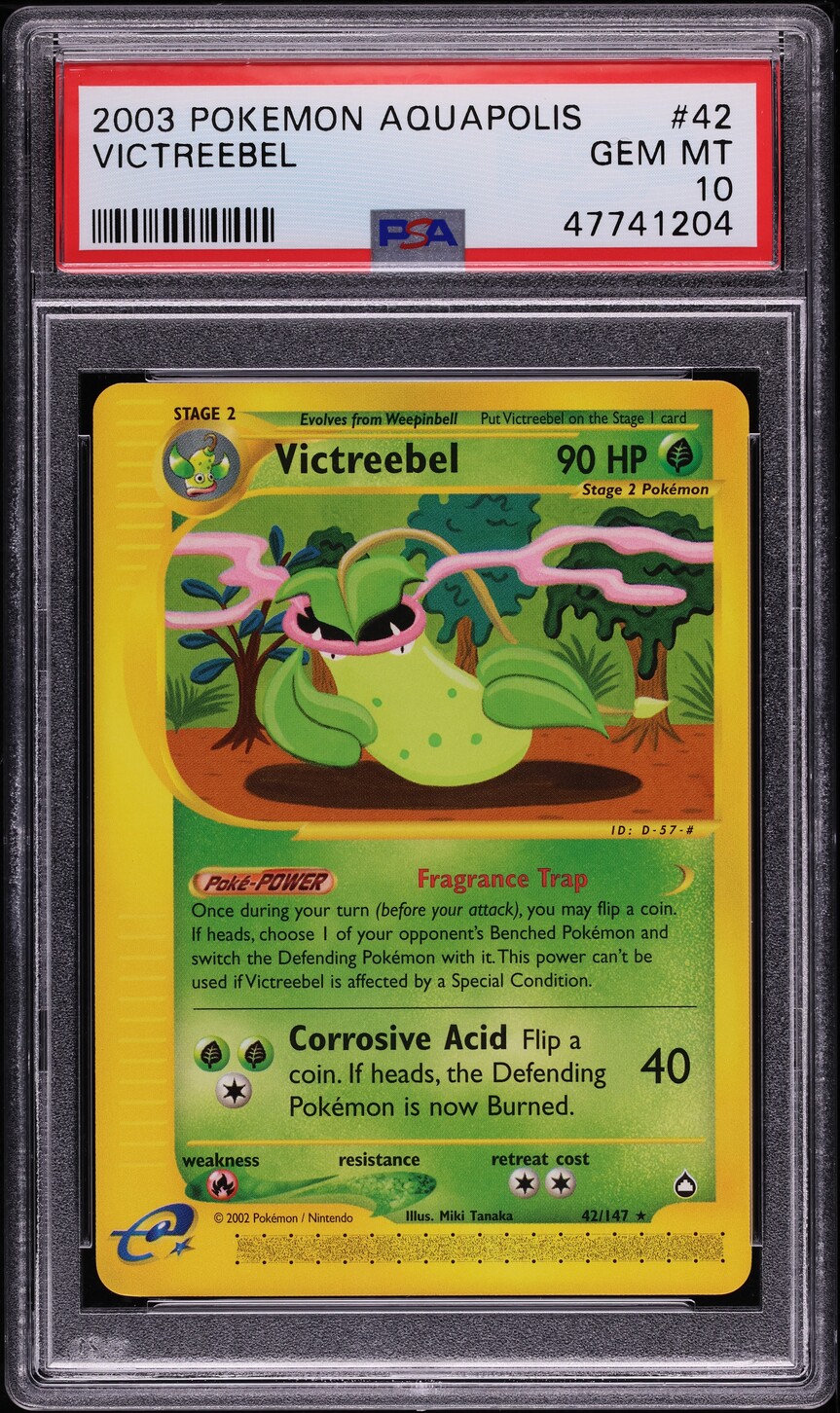2003 Pokemon Aquapolis Victreebel #42 PSA 10 GEM MINT