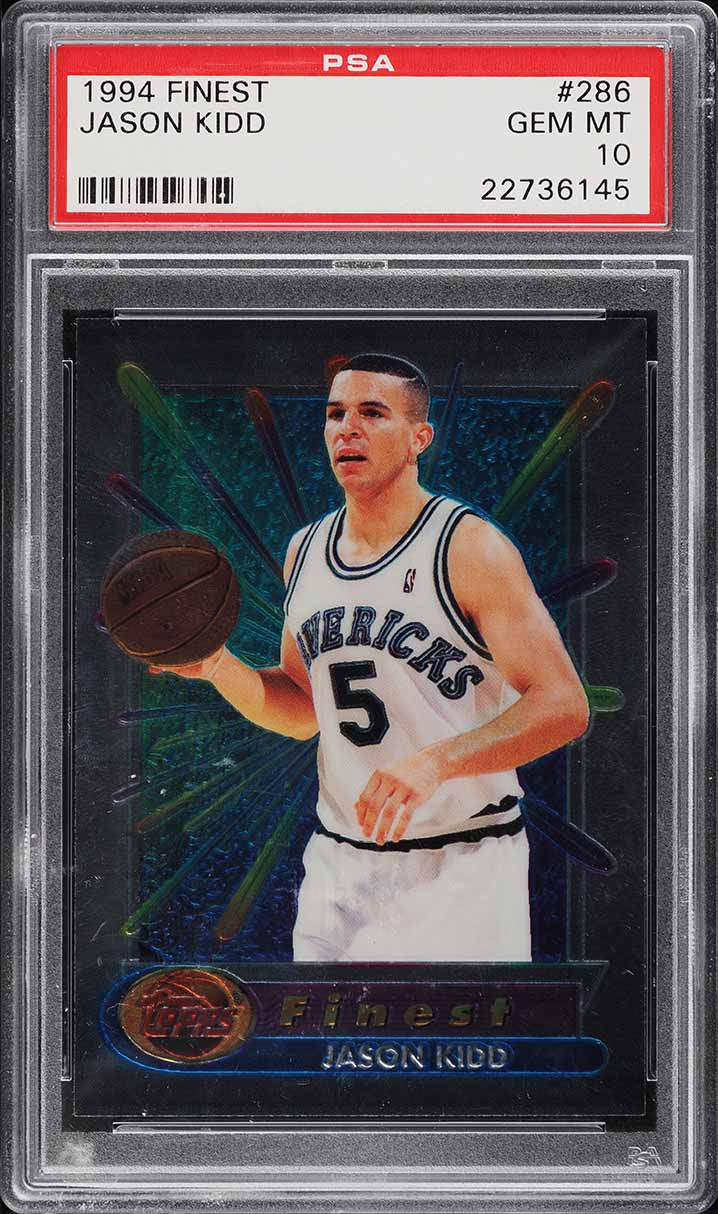 1994 Finest Basketball Jason Kidd ROOKIE #286 PSA 10 GEM MINT