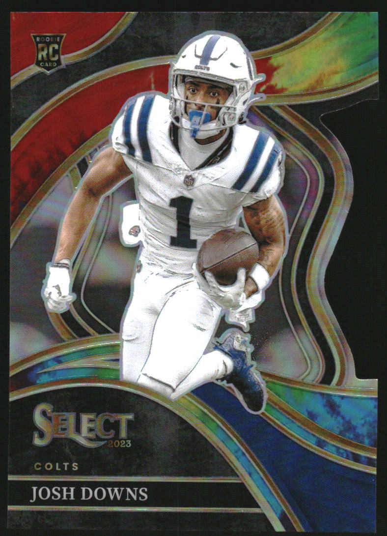 2023 Select Prizm Tie Dye Die Cut #251 Josh Downs RC Rookie /25