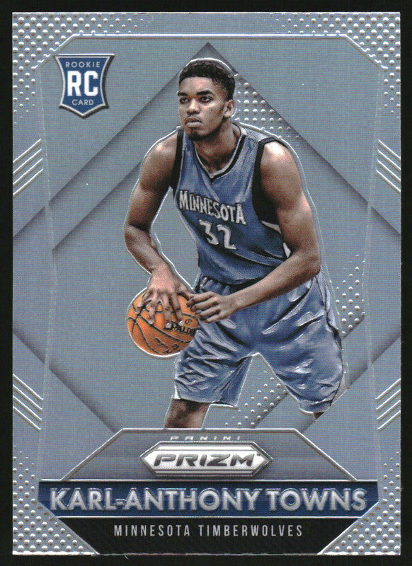 2015-16 Panini Prizm Silver Prizms #328 Karl-Anthony Towns RC