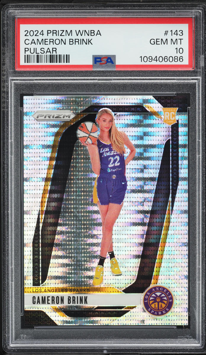 2024 Panini Prizm WNBA Pulsar Cameron Brink ROOKIE /499 #143 PSA 10 GEM MINT